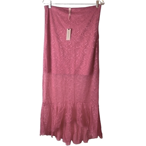 NWT Anthropologie sheer lace mermaid skirt size 12 balletcore fairycore - Picture 9 of 13